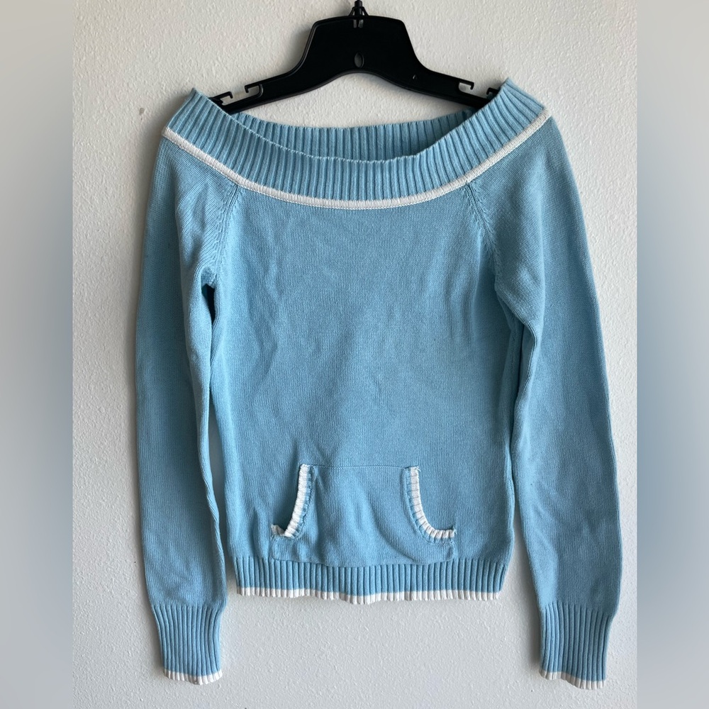baby Blue Y2K Sweater